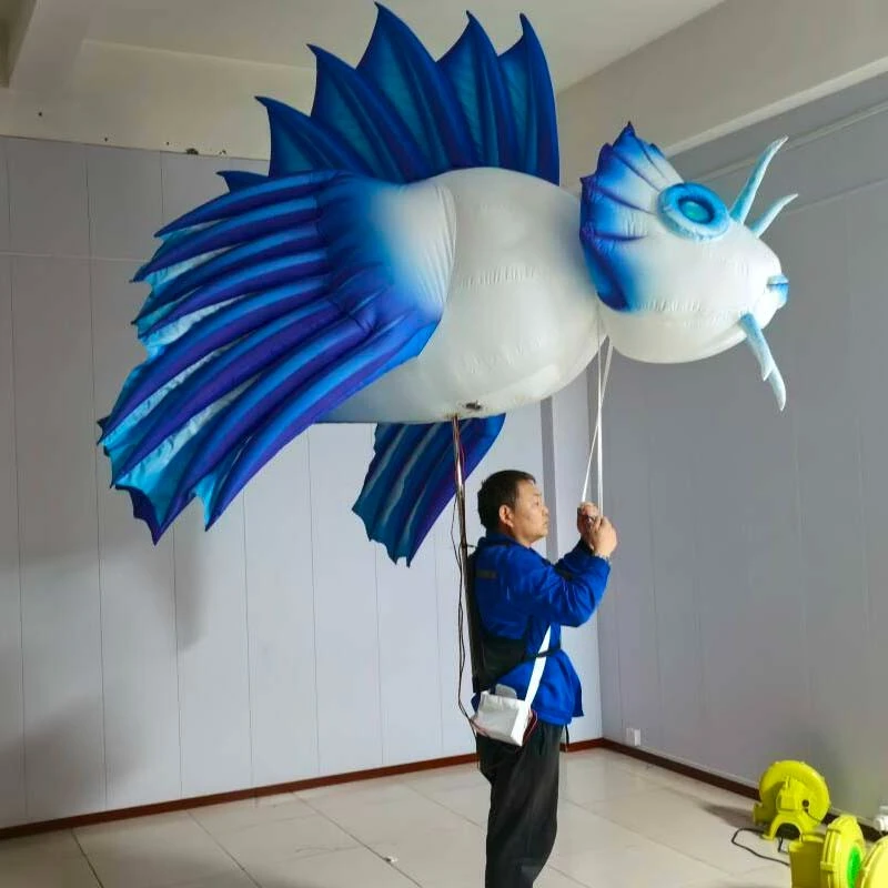 Inflatable Ocean Fish Human-Carried Parade Puppet (4) Inflatable Ocean Fish Human-Carried Parade Puppet (4)